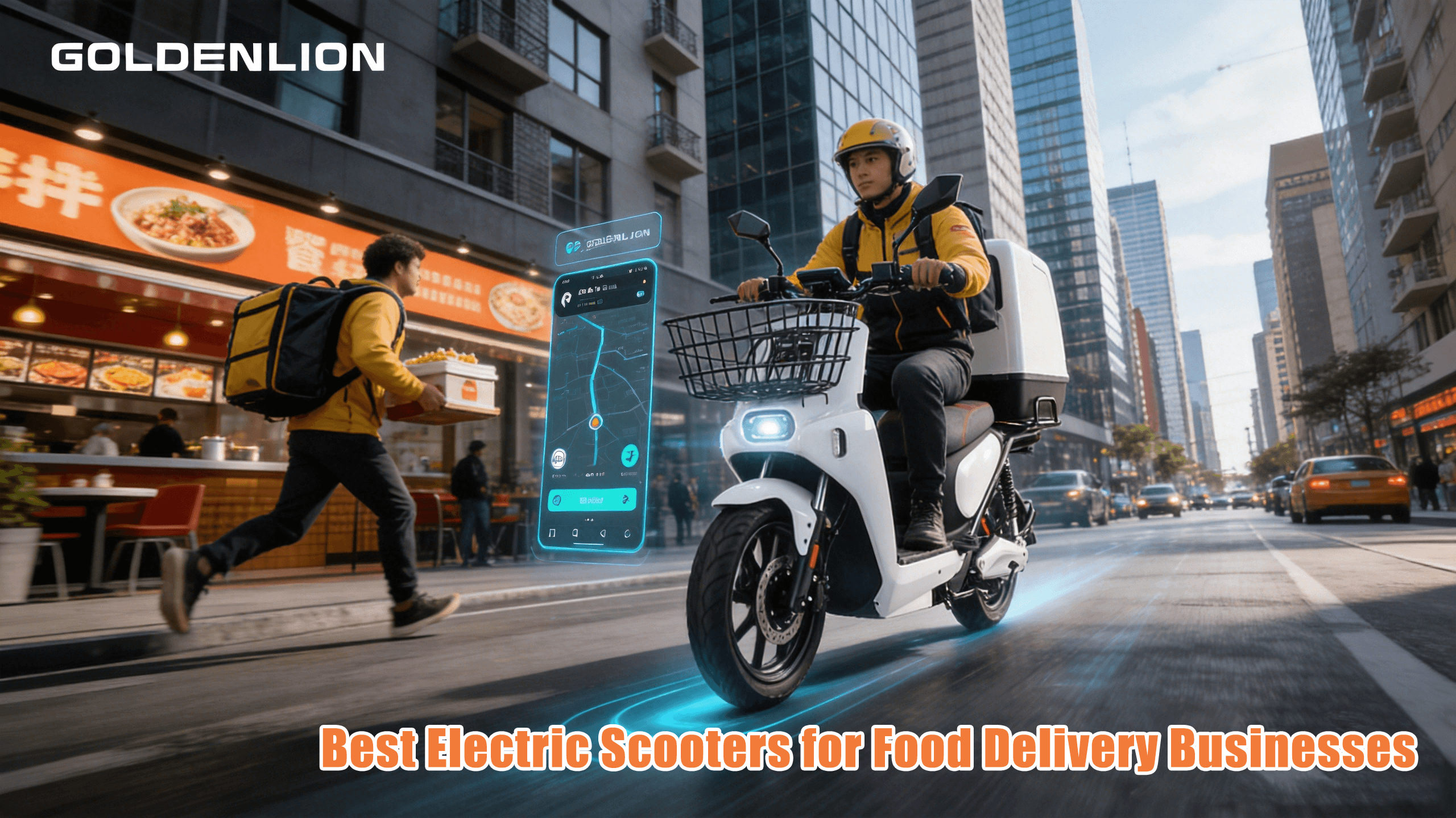 Los mejores scooters el&eacute;ctricos para empresas de entrega de alimentos